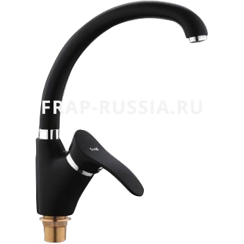 41450     СМ д/к FRAP F4101-11 М7313 утка k- 40 мм гайка латунь черный /10/