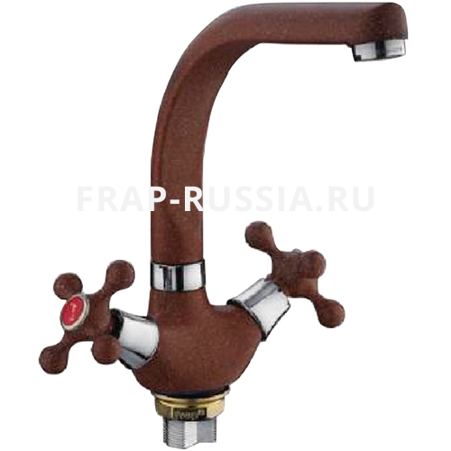 42585     СМ д/к  FRAP F5408-22 Croce керам. гайка темно-коричн /10/